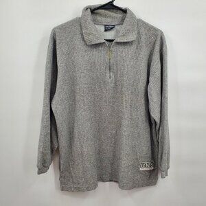 Levi's Strauss Ribbed Long Sleeve Quarter Zip Sweater Top Men Size XL VINTAGE
